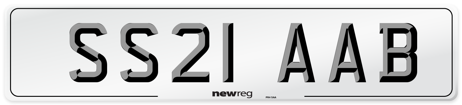 SS21 AAB Number Plate from New Reg